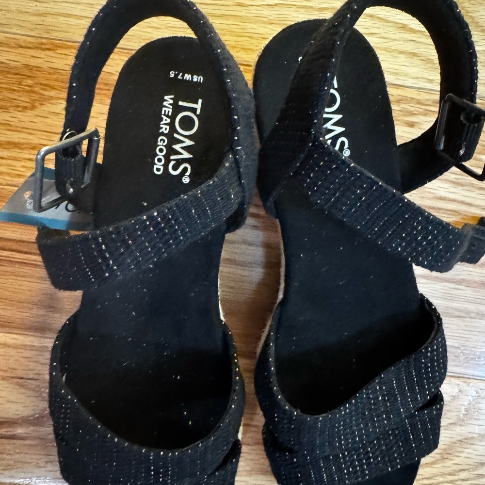 TOMS Women's Elegant Black Sandals